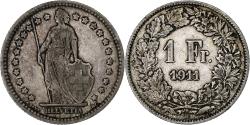 World Coins - Switzerland, Franc, 1911, Bern, Silver, , KM:24