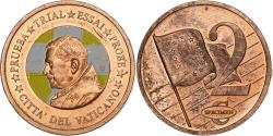 World Coins - Vatican, 2 Euro Cent, 2 C, Essai-Trial Benoit XVI, 2007, Copper,