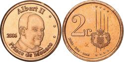 World Coins - Monaco, 2 Euro Cent, unofficial private coin, 2006, Copper Plated Steel,