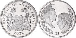 World Coins - Coin, Sierra Leone, Dollar, 2022, Pobjoy Mint, Accession of King Charles III