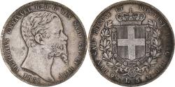 World Coins - Coin, ITALIAN STATES, SARDINIA, Vittorio Emanuele II, 5 Lire, 1851, Genoa