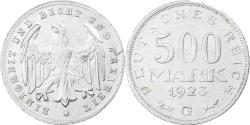 World Coins - Weimar Republic, 500 Mark, 1923, Karlsruhe, Aluminum, , KM:36