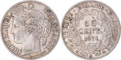World Coins - Coin, France, Cérès, 50 Centimes, 1871, Paris, , Silver, KM:834.1