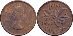 World Coins - Canada, Elizabeth II, Cent, 1962, Royal Canadian Mint, Bronze, , KM:49