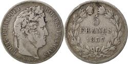 World Coins - Coin, France, Louis-Philippe, 5 Francs, 1837, Strasbourg, , Silver