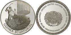 World Coins - France, Medal, Nations Unies, Guinée Equatoriale, Silver,