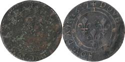 World Coins - Principality of Arches-Charleville, Charles de Gonzague, Double Tournois, 1637