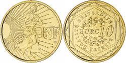 World Coins - France, Semeuse, 10 Euro, 2009, Monnaie de Paris, , Gold plated silver