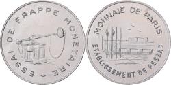 World Coins - France, Module de 100 Francs, Essai de Frappe Pessac, Pessac, Copper-nickel
