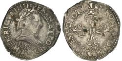 World Coins - Coin, France, Henri III, Demi franc au col plat, 1/2 Franc, 1589, Bordeaux