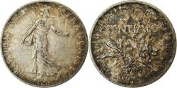 World Coins - Coin, France, Semeuse, 50 Centimes, 1907, Paris, , Silver, KM:854