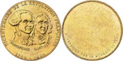 World Coins - France, Medal, Bicentenaire de la Révolution Française - Robespierre et