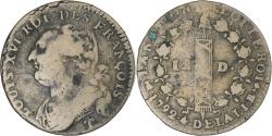 World Coins - France, Louis XVI, 12 Deniers, 1792 / AN 4, Nantes, , Copper