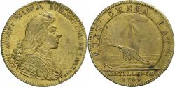 World Coins - France, Token, Louis-Auguste de Bourbon, Artillerie, 1709, Brass,