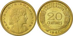 World Coins - France, Essai de Cochet, 20 Centimes, 1961, Paris, , Cupro-nickel