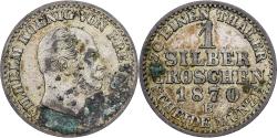 World Coins - German States, PRUSSIA, Wilhelm I, Groschen, 1870, Hanovre, Silver,
