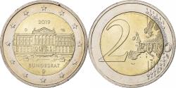 World Coins - Germany, 2 Euro, Budensrat, 2019, Munich, Bi-Metallic,