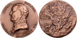 World Coins - France, Medal, Marcel Pagnol, Académie Française, 1975, Copper, Corbin,