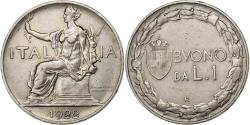 World Coins - Italy, Vittorio Emanuele III, Lira, 1922, Rome, Nickel, , KM:62