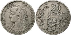 World Coins - France, 25 Centimes, Patey, 1904, Paris, Nickel, , Gadoury:362, KM:855