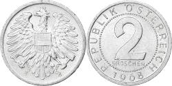 World Coins - Austria, 2 Groschen, 1968, Aluminum, , KM:2876