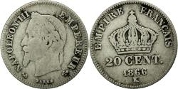 World Coins - Coin, France, Napoleon III, Napoléon III, 20 Centimes, 1866, Bordeaux