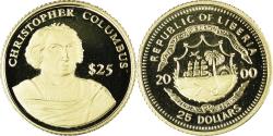 World Coins - Coin, Liberia, Christophe Colomb, 25 Dollars, 2000, American Mint,
