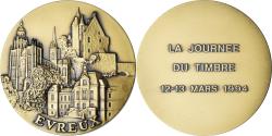World Coins - France, Medal, Journée du Timbre, Evreux, 1994, , Bronze