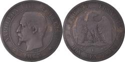 World Coins - Coin, France, Napoleon III, 10 Centimes, 1853, Bordeaux, , Bronze