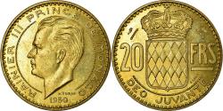 World Coins - Coin, Monaco, 20 Francs, 1950, , Cupro-Aluminium, KM:E27, Gadoury:140