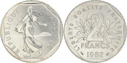 World Coins - Coin, France, Semeuse, 2 Francs, 1982, FDC, , Nickel, KM:942.1