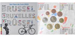 World Coins - Belgium, Coffret 1c. à 2€ + jeton, 2019, Royal Belgium Mint, FDC,
