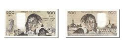 World Coins - Banknote, France, 500 Francs, 500 F 1968-1993 ''Pascal'', 1982, 1982-08-05