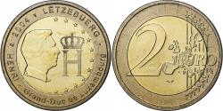 World Coins - Luxembourg, 2 Euro, Henri I Monogramme, 2004, Utrecht, Bi-Metallic,