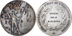 World Coins - France, Medal, Sous Secrétariat d'Etat de l'Education Physique, Silvered