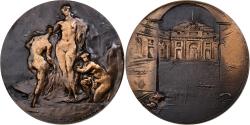 World Coins - France, Medal, Femmes Nues, Allégories des Trois Métaux, n.d., Bronze, Corbin
