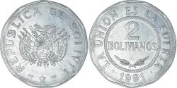 World Coins - Coin, Bolivia, 2 Bolivianos, 1991