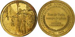 World Coins - France, Medal, Rue de Paris, temps de pluie, Gustave Caillebotte, Vermeil