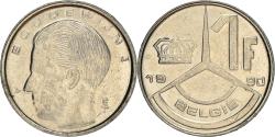 World Coins - Coin, Belgium, Franc, 1990, , Nickel Plated Iron, KM:171