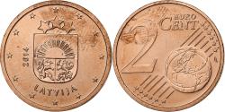 World Coins - Latvia, 2 Euro Cent, 2014, Stuttgart, , Copper Plated Steel, KM:151