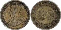 World Coins - Straits Settlements, George V, 20 Cents, 1926, Silver,