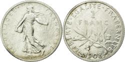 World Coins - Coin, France, Semeuse, Franc, 1908, Paris, , Silver, KM:844.1