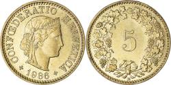World Coins - Coin, Switzerland, 5 Rappen, 1986