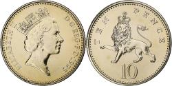 World Coins - Great Britain, Elizabeth II, 10 Pence, 1995, London, Série BU, Cupronickel