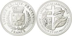 World Coins - France, Medal, Résistance - Jean Moulin, History, , Silver