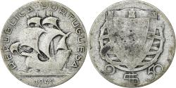 World Coins - Portugal, 2-1/2 Escudos, 1943, Lisbon, Silver,