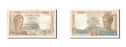 World Coins - Banknote, France, 50 Francs, 50 F 1934-1940 ''Cérès'', 1940, 1940-02-08