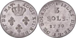 World Coins - Coin, France, île de France et de Bourbon, Louis XVI, 3 Sous, 1779, Paris