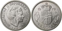 World Coins - Denmark, Margrethe II, 5 Kroner, 1979, Copenhagen, Copper-nickel,