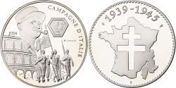 World Coins - France, Medal, Campagne d'Italie - 1939 - 1945, Copper-nickel,